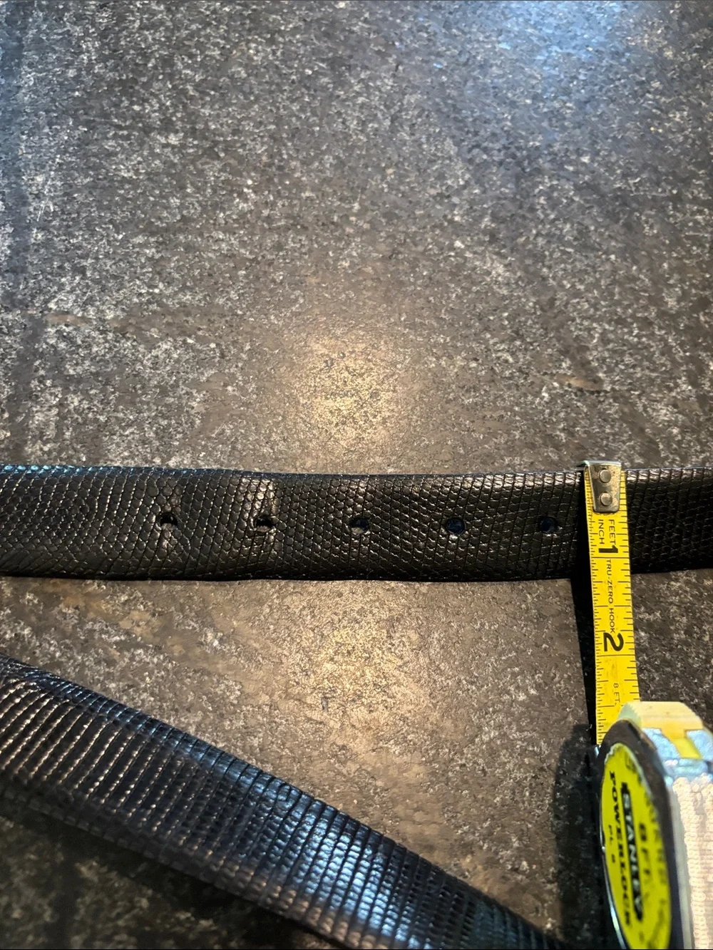 Genuine lizard, CALE men’s belt